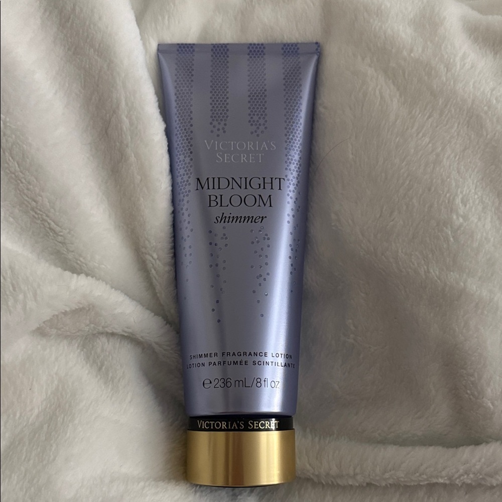 Victoria's Secret Midnight Bloom Shimmer Lotion in Purple and Gold
